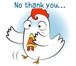 Funny Chicken Sticker sticker #14237009