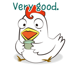 Funny Chicken Sticker sticker #14237010