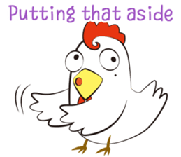 Funny Chicken Sticker sticker #14237014