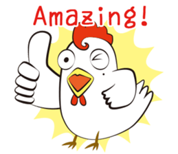 Funny Chicken Sticker sticker #14237015