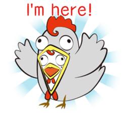 Funny Chicken Sticker sticker #14237017