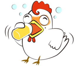 Funny Chicken Sticker sticker #14237018