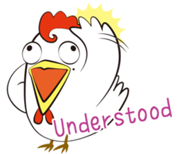 Funny Chicken Sticker sticker #14237020