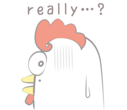 Funny Chicken Sticker sticker #14237021