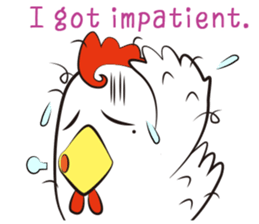 Funny Chicken Sticker sticker #14237023