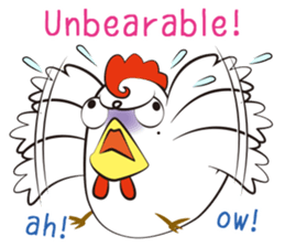 Funny Chicken Sticker sticker #14237024