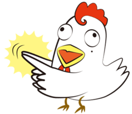 Funny Chicken Sticker sticker #14237025