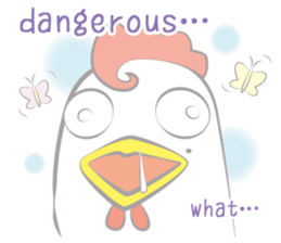 Funny Chicken Sticker sticker #14237026