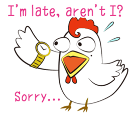 Funny Chicken Sticker sticker #14237028