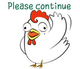Funny Chicken Sticker sticker #14237029