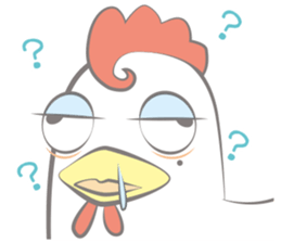 Funny Chicken Sticker sticker #14237030