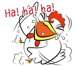 Funny Chicken Sticker sticker #14237031