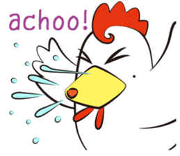 Funny Chicken Sticker sticker #14237032