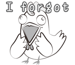 Funny Chicken Sticker sticker #14237033