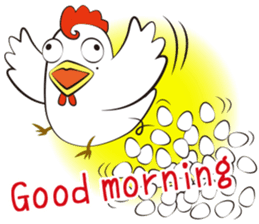 Funny Chicken Sticker sticker #14237034