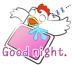 Funny Chicken Sticker sticker #14237035