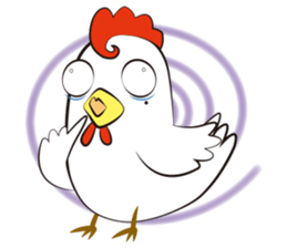 Funny Chicken Sticker sticker #14237037
