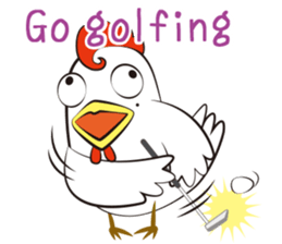 Funny Chicken Sticker sticker #14237040