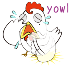 Funny Chicken Sticker sticker #14237041
