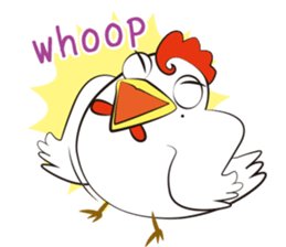 Funny Chicken Sticker sticker #14237042