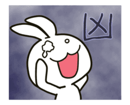 blanc rabbit from New Year's sticker #14237172