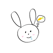 mochi-usa (omochi-rabbit) sticker #14237213