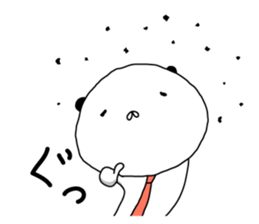 Panda turned into a company slave sticker #14237234