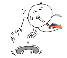 Panda turned into a company slave sticker #14237249