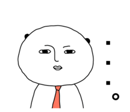 Panda turned into a company slave sticker #14237252