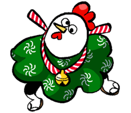 2017 NIWATORI BIRD New Year Sticker sticker #14237339