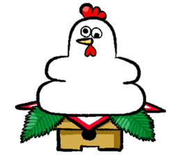 2017 NIWATORI BIRD New Year Sticker sticker #14237340