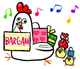 2017 NIWATORI BIRD New Year Sticker sticker #14237346