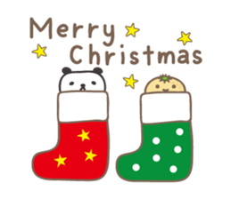 Winter event sticker! Panda and orange sticker #14238254