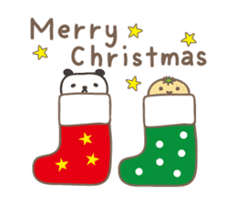 Winter event sticker! Panda and orange sticker #14238254