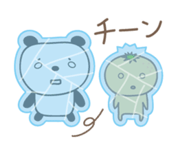 Winter event sticker! Panda and orange sticker #14238282