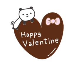 Winter event sticker! Panda and orange sticker #14238290