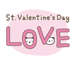 Winter event sticker! Panda and orange sticker #14238293