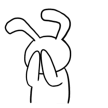 the loose and cute Rabbit sticker #14238678