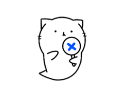 ghost of cat sticker #14239165