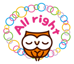 Happy OWL Hoo 5_Everyday_English_ver sticker #14239370