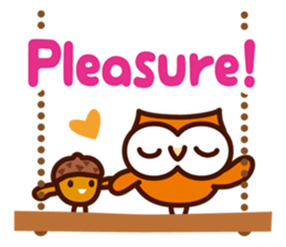 Happy OWL Hoo 5_Everyday_English_ver sticker #14239374