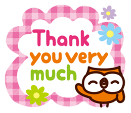 Happy OWL Hoo 5_Everyday_English_ver sticker #14239376