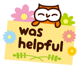 Happy OWL Hoo 5_Everyday_English_ver sticker #14239387
