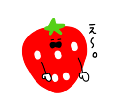 happy happy strawberry sticker #14239577