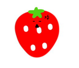 happy happy strawberry sticker #14239609