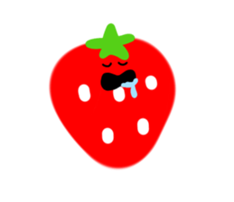 happy happy strawberry sticker #14239610