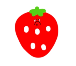 happy happy strawberry sticker #14239613