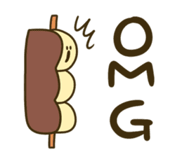 3 letters dumpling sticker #14239950