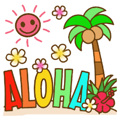 Hawaiian adult sticker