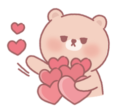 Lovely lazy bear sticker #14241455